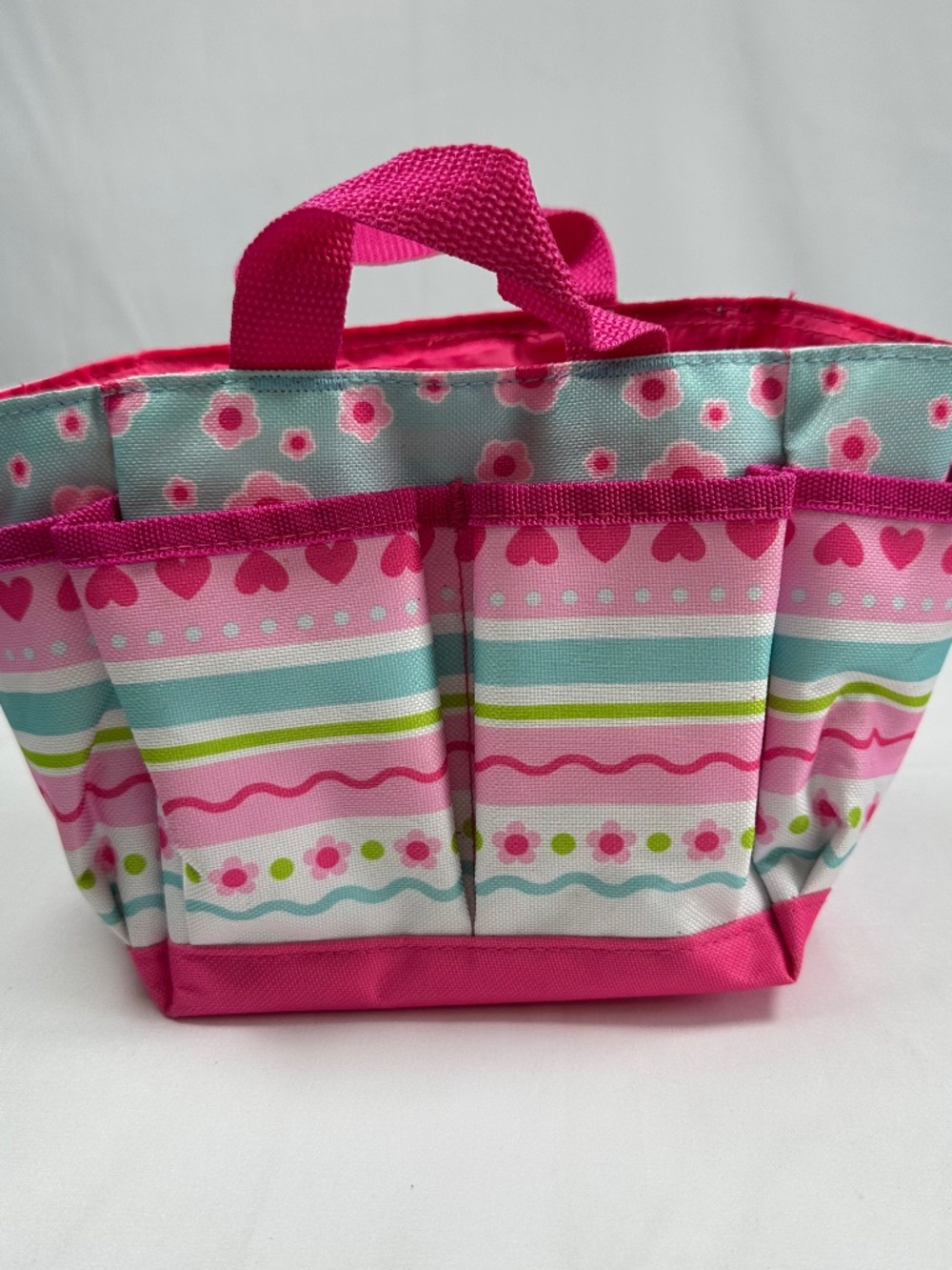 Melissa and Doug Pink Stripe Craft/Gardening Tote for Kids, Pretty Petals